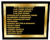 ICE CREAM MENU