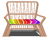 rattan chair rainbow