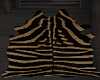 Tiger stripe fur rug