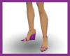 Purple Silken HeelWedges