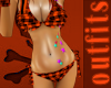 Orange Toxic Rave Bikini