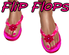 flip flops hot pink