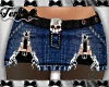 Skull Garters Jean Mini