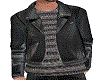 LeatherJacket w/sweater