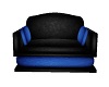 Black/Blue Cuddle Chair