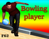 Bowling player animated