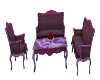 Purple Sofa Set