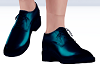 Aqua Blue Suit Shoes