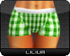 L* Lime Chexy Shorts