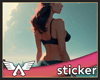 A The Girl Sticker