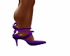 Purple Satin Heels