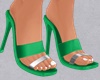 Y*Green & Silver Heels