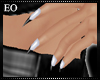 Eo) Black & White Nails