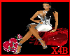 x4b rose  Heart chair