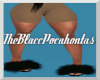 ♡l Black Fluffy Slides