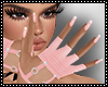 Gloves pink nails
