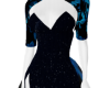 Black Blue Empress Gown