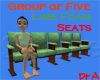 Five Lime Foam Seats