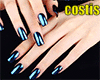 black shining nails