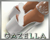 G* White Fur Heels