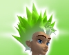 Green White Spiked Hair!