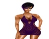 Dark Purple Lace Dress
