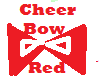 Cheer Bow Red Glitter