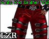 Pants Red Leather Va2