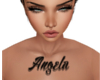 Angela Chest Tattoo