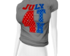 MAI GREY 4TH/JULY T SHRT