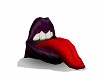 purple lips chair