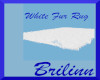 B- White Fur Rug
