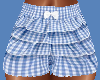 Blue Ruffle Plaid Shorts