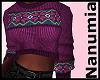 autumn sweater purple