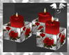 ~A~ Red Roses Candles 