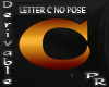 Letter C no pose