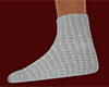 Gray Knit Socks flat (F)