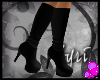 [A] Platform Boots Black