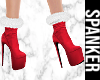 Fluffy Santa Heels