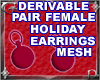 Holiday Earrings Mesh