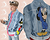 L: Mickey  Denim Pink