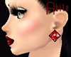 Rhomb Ruby Earrings