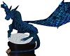Blue Dragon Statue Left.