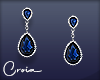 C | Blue Drop Earrings