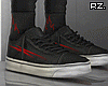 Red Grunge Sneakers