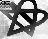 ♱ heartagram ring