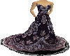 Black  Aubergine Gown