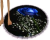 blue rose rug