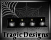 -A- Goth Web Wall Candle