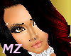 ~MZ~BLK/RED SOPHIA HAIR